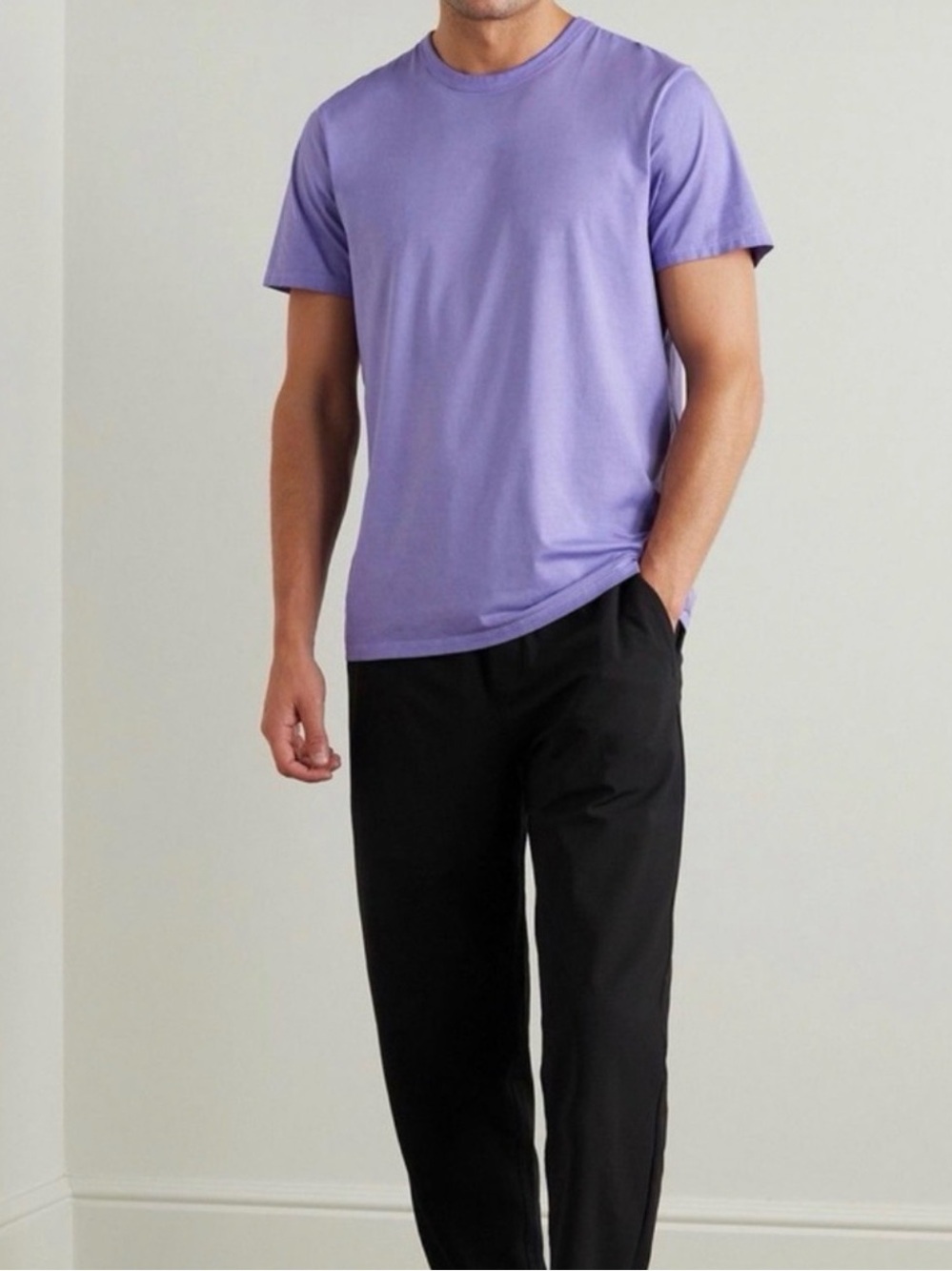 Lululemon Purple Fundamental T-Shirt  L Performance Run Workout Casual Comfort